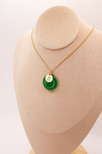PERSONNALISÉ | Pendentif Donut en Jade + Charm Astro