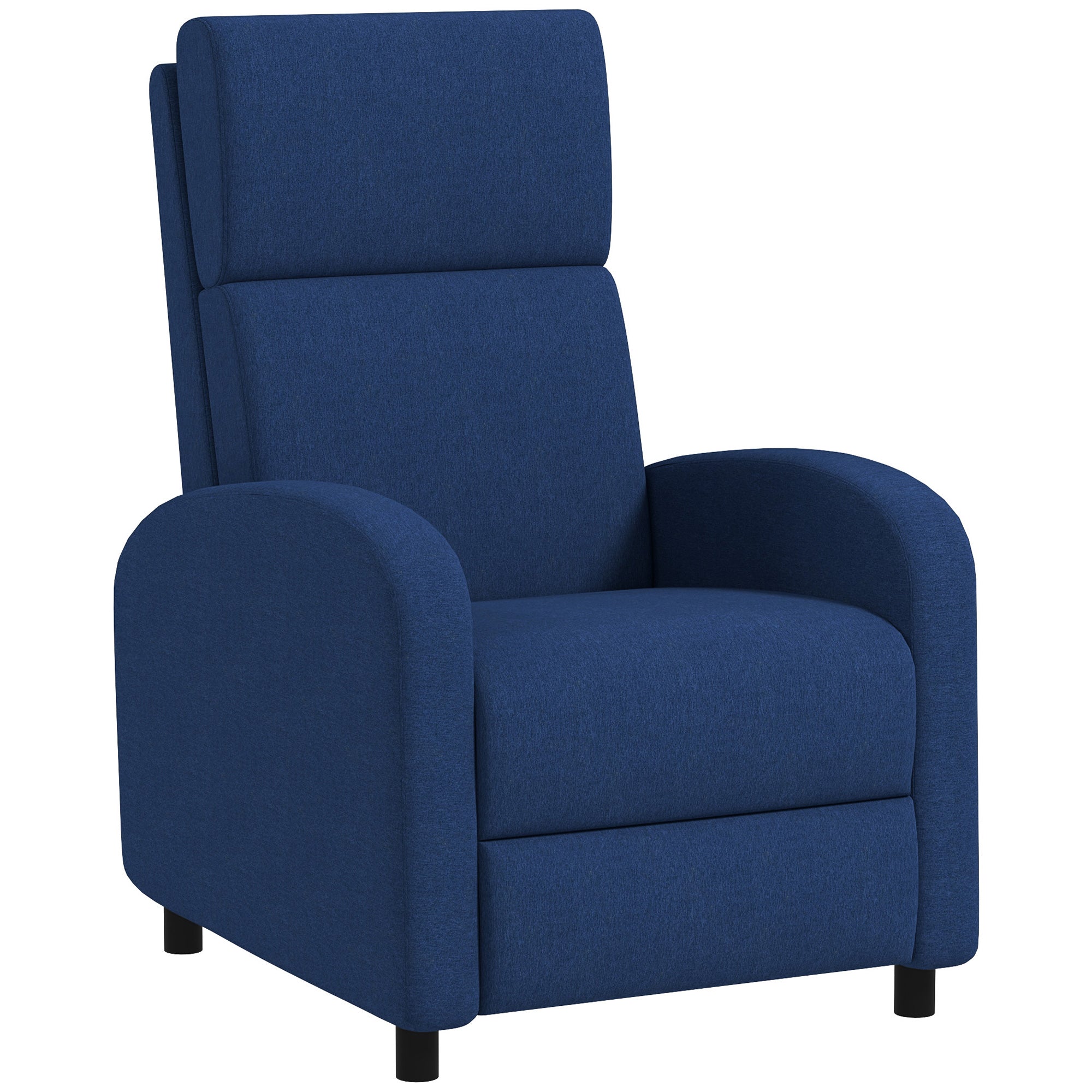 Sillón relax, sillón reclinable de salón, sillón de relajación - respaldo ajustable hasta 160°, reposapiés integrado
