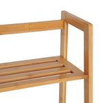 Etagère échelle en bambou 4 niveaux bibliothèque style naturel 48L x 31,5l x 120H cm
