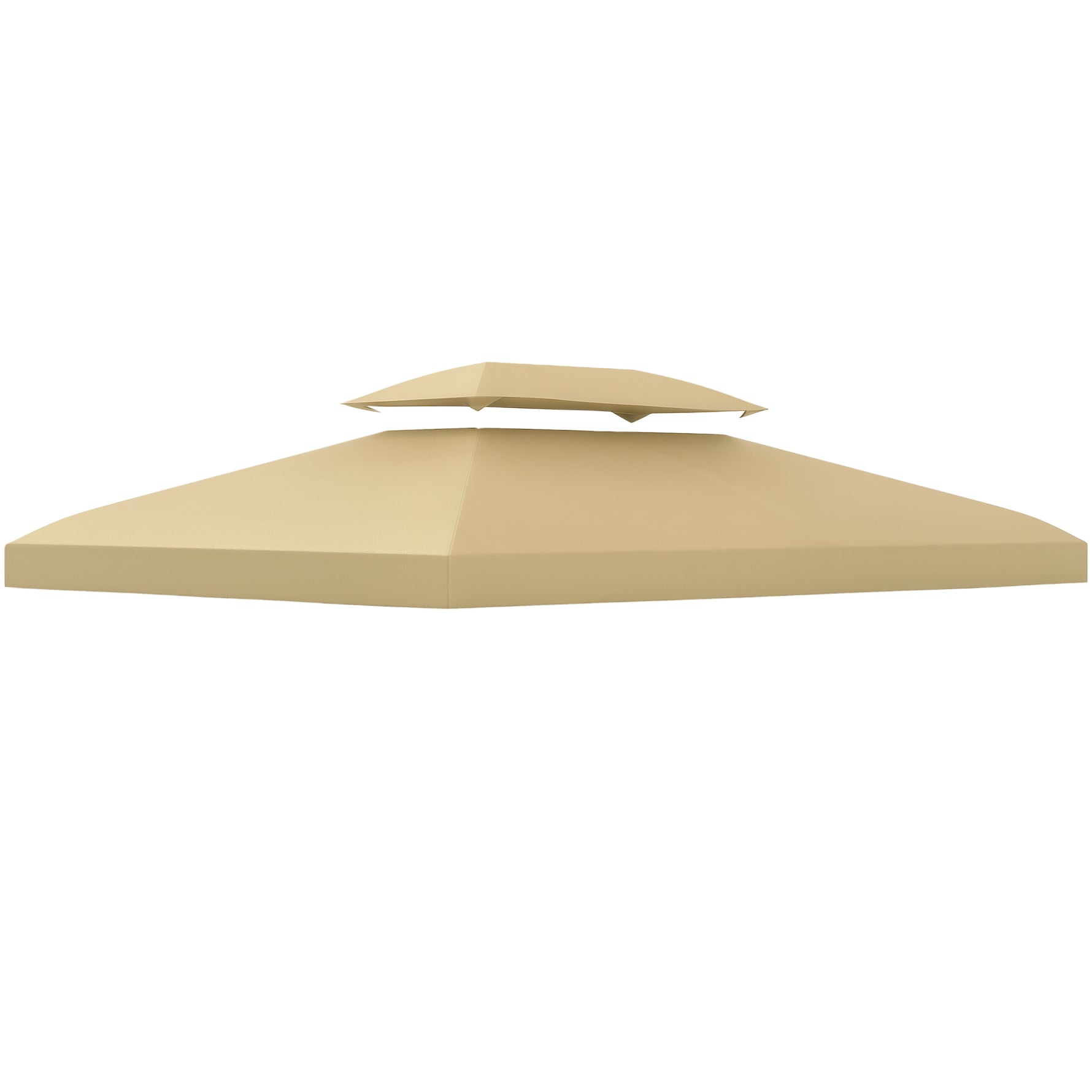 Toile de rechange pour pavillon tonnelle tente 3 x 4 m polyester haute densité 180 g/m² beige