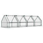 Mini Serre de Jardin mini serre tunnel 4 fenêtres avec Zip enroulables Acier PE 140 g/m² Anti-UV 360x90x90cm Transparent