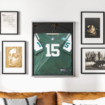 Frame box T-frame cadre aluminium pour maillot porte acrylique doublure interne feutre 70 x 90 cm