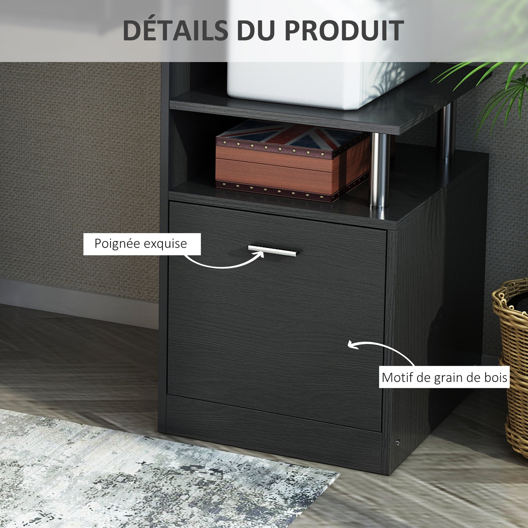 Luxe Parc enclos modulable pour Chien 8 Panneaux Porte verrouillable Acier époxy Noir