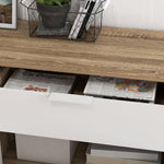 Meuble de rangement buffet cuisine 1 tiroir 1 placard double porte 3 étagères réglables 95 x 35 x 85 cm blanc