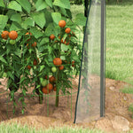 Serre de jardin, Serre à Tomate pour le jardin avec 2 portes zippées, dim. 90 x 90 x 145cm