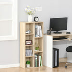 Meuble de rangement Bibliothèque étagère 7 cubes pour intérieur, salon, chambre - 50l x 24P x 106H cm, bois naturel
