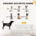 Parc pour chien, parc pour animaux, 16 panneaux, clôture portable pliable, sécurisé, noir