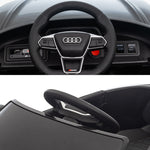 Elektroauto für Kinder 12 V – Elektrofahrzeug inklusive Elternfernbedienung – Max. Geschw. 5 km/h – Sound- und Lichteffekte – Audi RS E-tron GT schwarz
