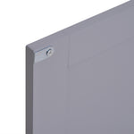 Meuble salle de bain sous lavabo - meuble sous-vasque - placard 2 portes avec étagère - dim. 60L x 30l x 60H cm - en bois gris blanc