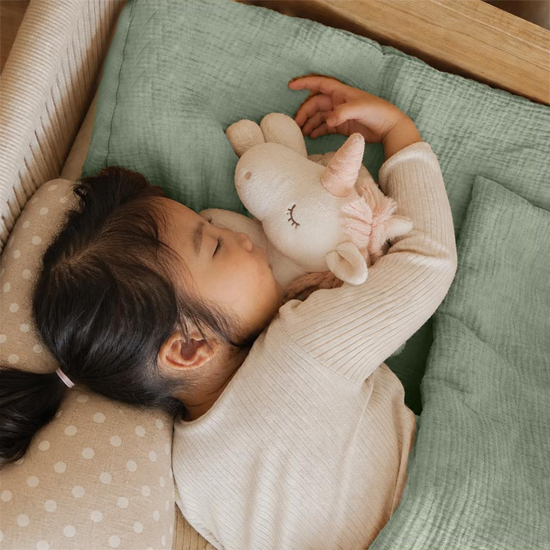 sac couchage enfant garderie en coton bio vert crechea