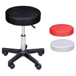Tabouret massage a roulettes reglable en hauteur pivotant avec trois couleurs de housse de protection