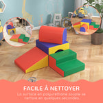 Module motricité bébé 4PCS parcours motricité bébé en mousse EPE pour enfants d'âge préscolaire, multicolore