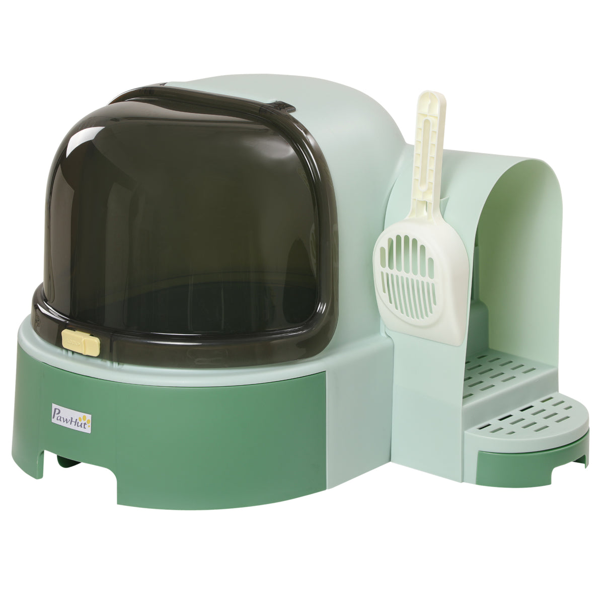 Maison de toilette, bac à litière fermé pour chat Compartiment Inférieur Amovible pour un Nettoyage Facile Pelle inclus