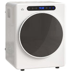 Sèche linge à évacuation, sèche-linge électrique 1000 W 3 Kg, modes Extra Dry et ECO, minuterie, acier inoxydable, blanc