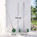 Rouleau aérateur pour pelouse avec Manche télescopique 98L x 45l x 87H cm Vert