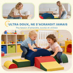 Module motricité bébé 5PCS parcours motricité bébé en mousse EVA pour enfants d'âge préscolaire, multicolore