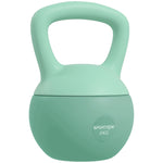 Kettlebell 8 kg, mit rutschfestem Griff, für Fitness, Krafttraining, Cardio, 19 x 19 x 28 cm, grün