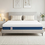 Matelas 160x200cm, matelas 2 personnes, mousse à mémoire de forme au thé vert, housse amovible lavable, fermeté moyenne
