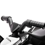 Quad électrique enfant 6 V, vitesse de 2,8 km/h, phares LED, klaxon, poignée et selle ergonomique, noir