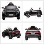 Audi RS Q8 Elektroauto für Kinder, lizenziert, Elektrofahrzeug mit Fernbedienung, USB, Bluetooth, Schwarz