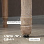 Lot de 4 chaises de Salle à Manger - Chaise de Salon médaillon Style Louis XVI - Bois Massif sculpté, patiné