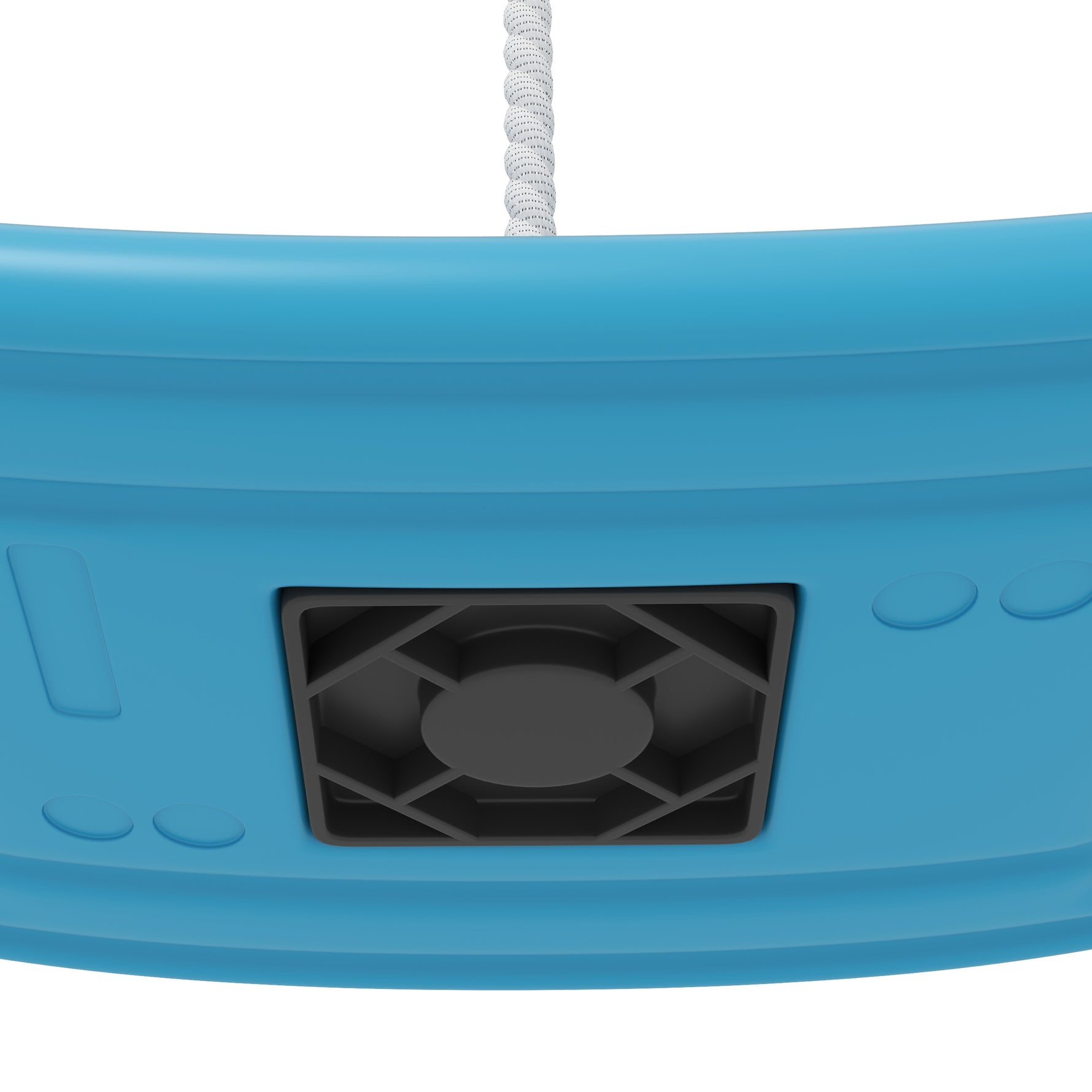 Balançoire enfant extérieur et intérieur avec corde réglable, mousqueton, charge max. 70 kg, bleu