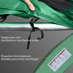 Coussin de protection pour trampoline de remplacement Ø 305 cm Coussin de sécurité de remplacement vert