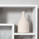 Étagère murale bibliothèque 8 cubes, meuble de rangement, design moderne, 85 x 14,5 x 47,5 cm, blanc