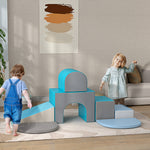 7PCS Module motricité bébé parcours motricité bébé en mousse EPE pour enfants d'âge préscolaire, multicolore