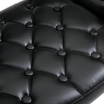 Tabouret de bar pivotant chaise de bar réglable en hauteur avec dossier repose-pieds et accoudoirs 61x50x93-113cm noir