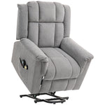 Fauteuil releveur électrique avec fonction massage et chauffage, fauteuil relax électrique dossier inclinable gris foncé