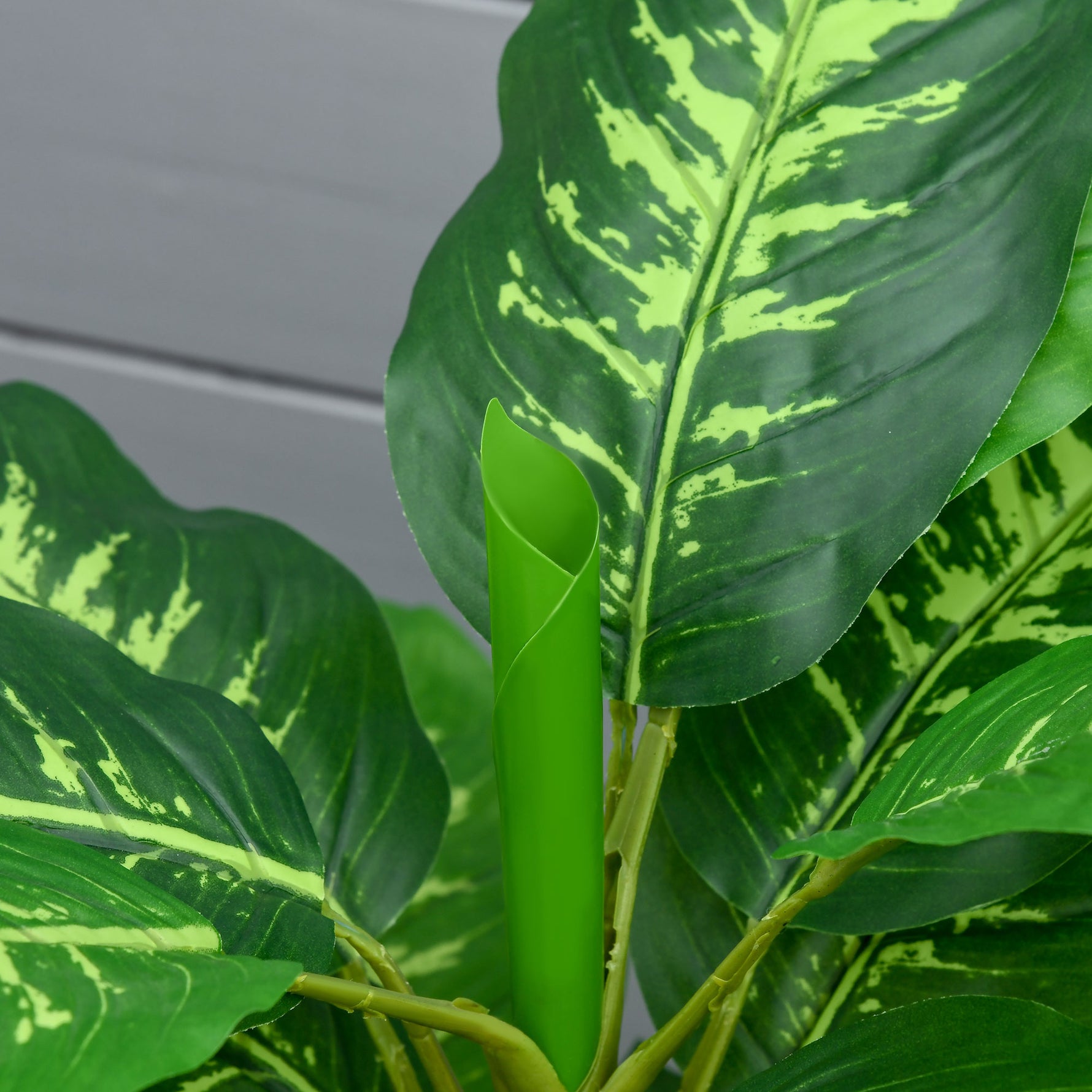 Plante artificielle calathea hauteur 95 cm pot ciment - intérieur
