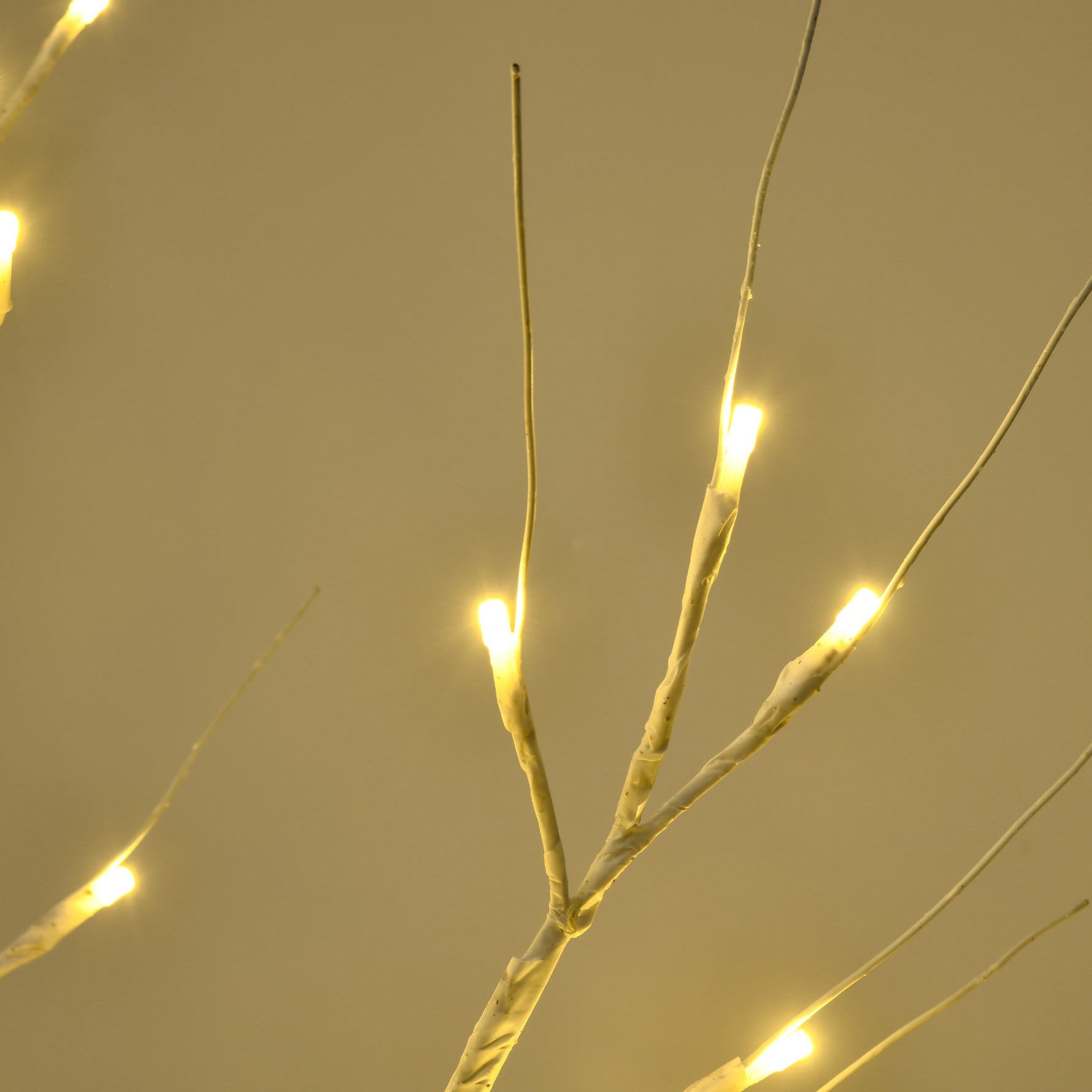 Arbre lumineux LED - décoration lumineuse blanc chaud - 72 LEDs - usage intérieur - 120 cm - décoration de noël chambre maison blanc
