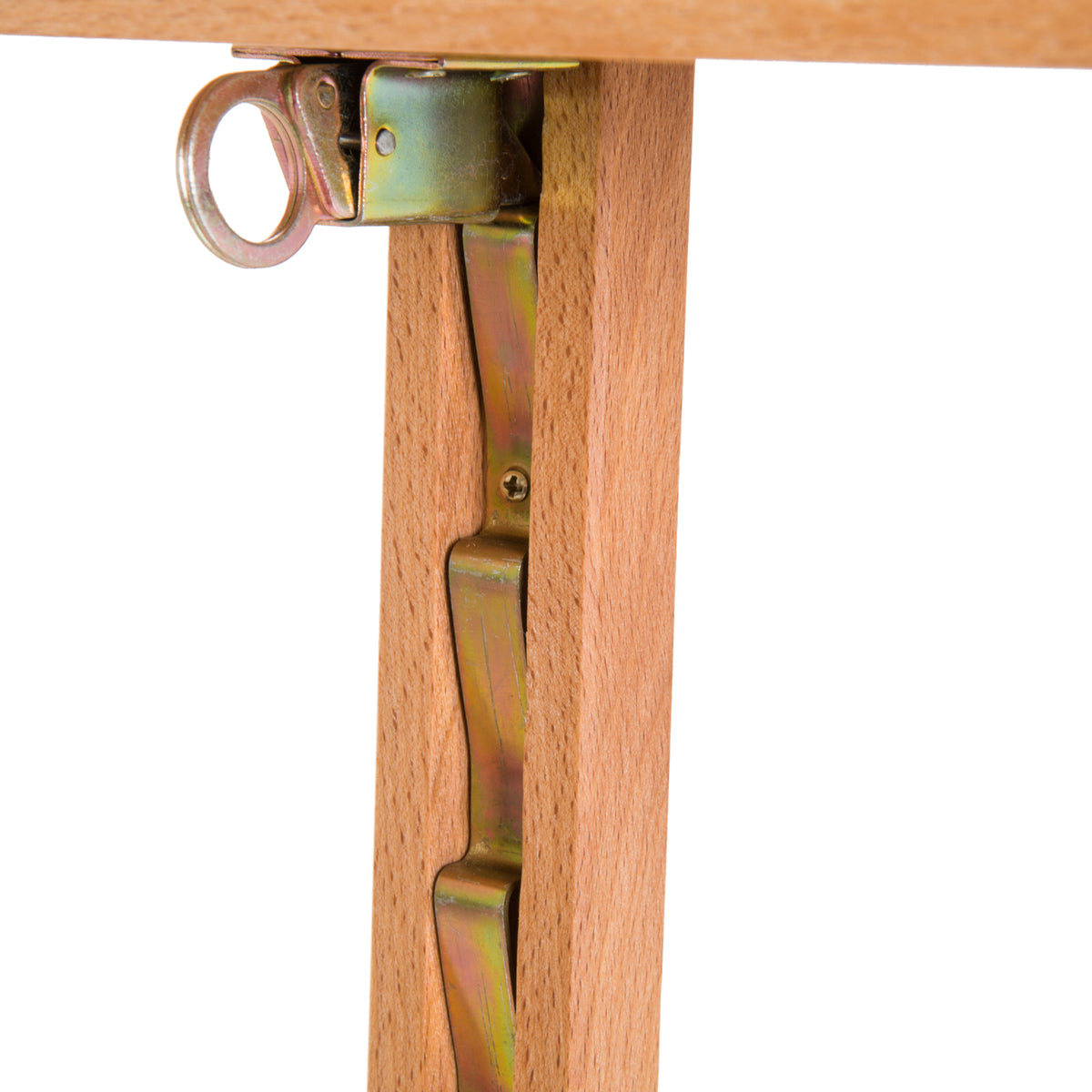 Chevalet d'Artiste sur Pieds, Inclinaison et Hauteur Réglables, Dim. 65L x 44l x 174-230H cm, Bois de Hêtre Clair