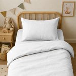 taie oreiller coton biologique blanc bébé 60x40