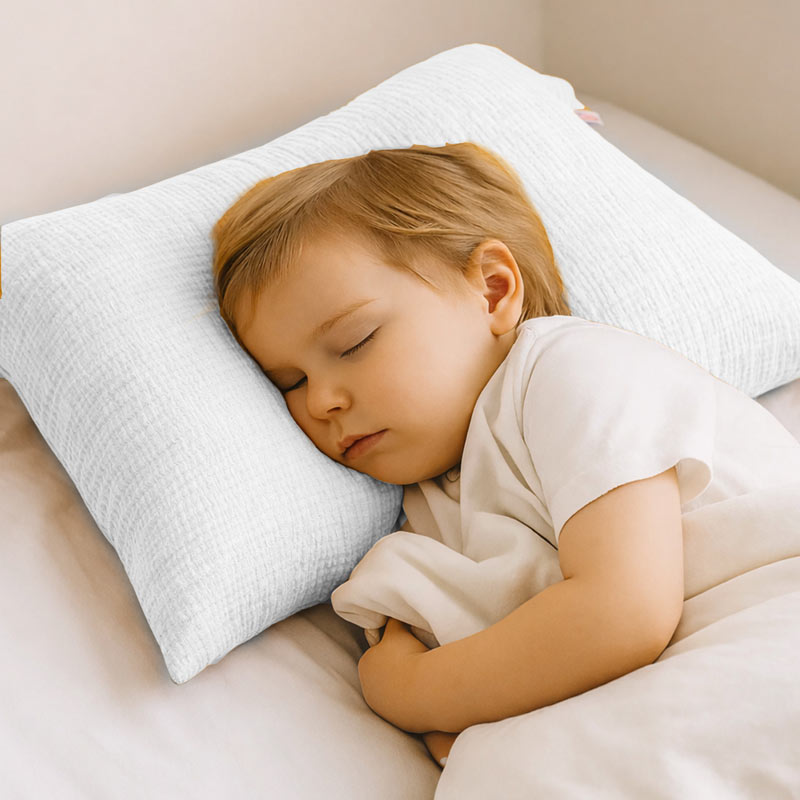 taie oreiller coton biologique blanc bébé enfants papate