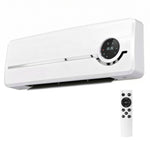 Chauffage mural en céramique 1000/2000W, radiateur électrique, ventilateur, thermostat, minuterie, 50x18,6x12,9cm, blanc