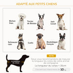 Canapé pour chien lit pour chien animal domestique style scandinave pieds en bois revêtement tissu déhoussable 75 x 55 x 39 cm - gris
