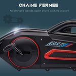 Kart à pédales pour enfants avec siège ajustable 4 positions et roues en EVA 100 x 58 x 58,5 cm rouge et noir