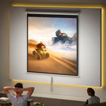Écran de projection TV et Home Cinema de 85 Pouces vidéo projecteur 1:1 4K HD, 162,5 x 8 x 162 cm