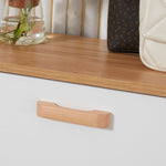 Meuble à chaussures style scandinave 3 abattants 70 x 23,5 x 122 cm blanc