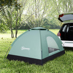 Tente de camping 2 personnes camouflage tente dôme légère ventilée facile à monter avec portes zippées