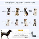 Sac de transport pliable pour animaux de compagnie avec poignée tissu en maille 69 x 51 x 51 cm bleu noir