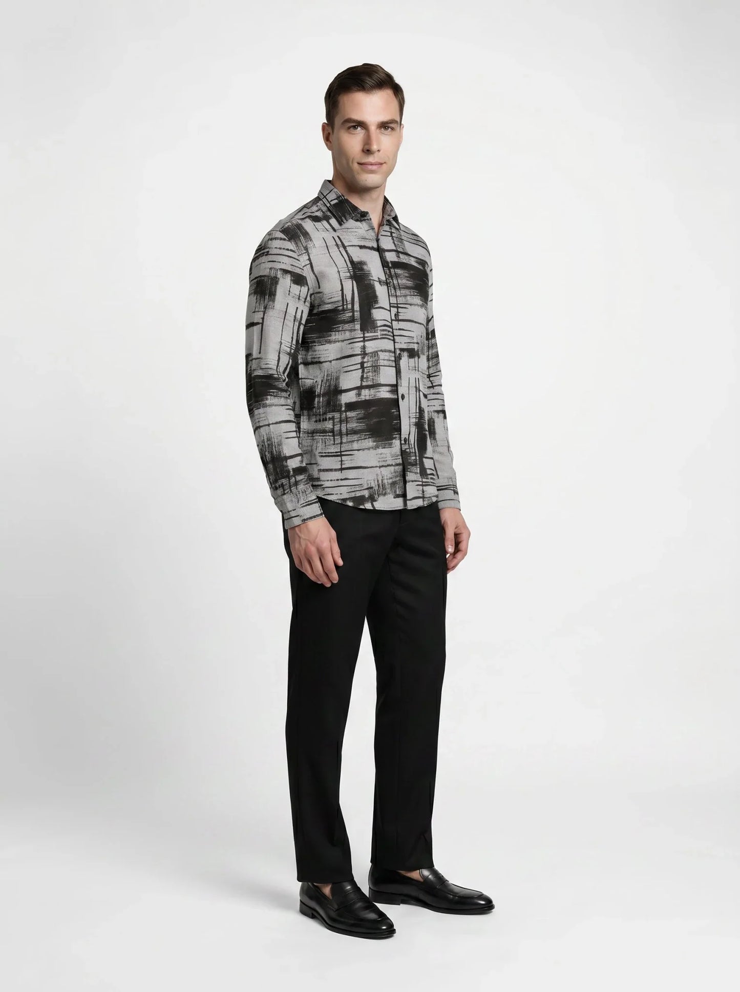Chemise Harmonie Géométrique en Lin – Erverte Paris