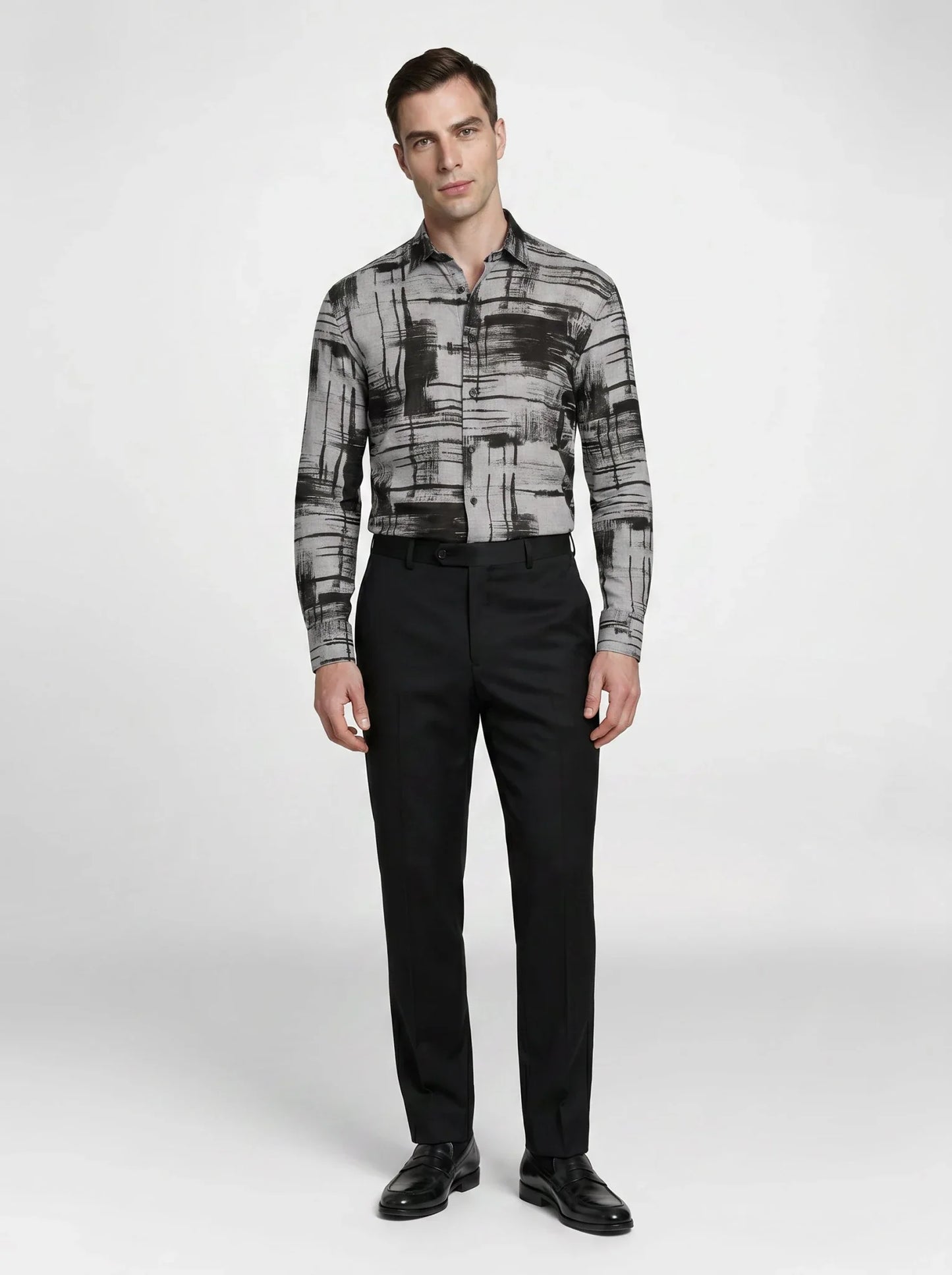 Chemise Harmonie Géométrique en Lin – Erverte Paris