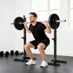 Haltersupport voor krachttraining voor lange halterstang, max. belasting 150 kg