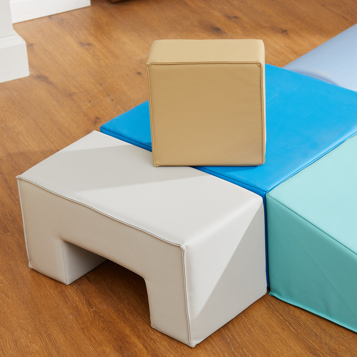 6 blocs de construction en mousse XXL - jeux éducatif - module motricité - certifiés normes EN71-1-2-3 - mousse PU 20D
