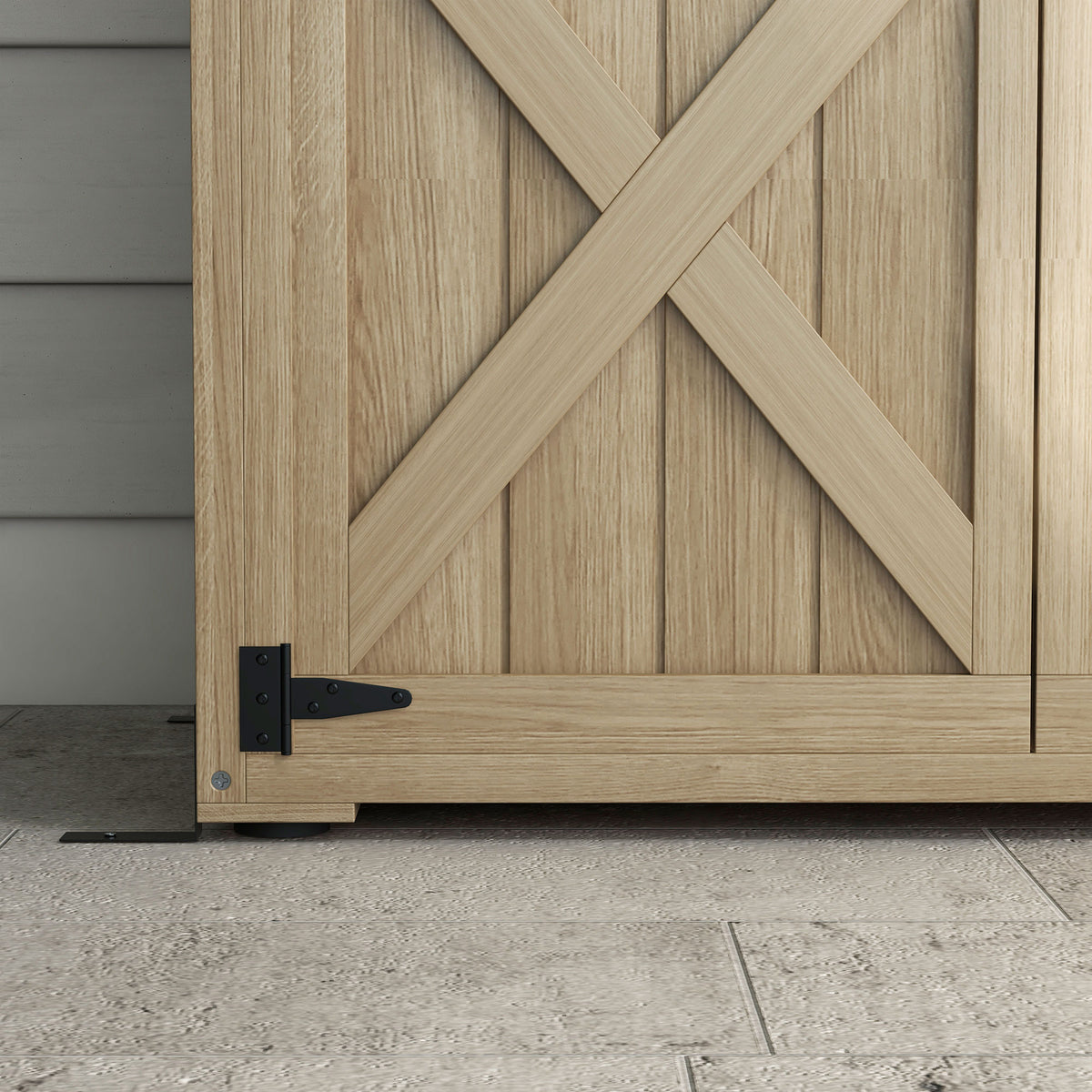 Armoire de jardin abri remise pour outils 90L x 54.5P x 161/168,5H cm 2 étagères toit bitumé étanche bois pin autoclave