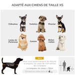 Poussette Buggy Pliable Chien Chat Panier Rangement Porte-Gobelets Tissu 300D Oxford Imperméable 4 Roues Noir