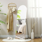Specchio a figura intera 50 x 150 cm specchio da terra grande specchio da parete senza cornice per soggiorno, tonalità oro